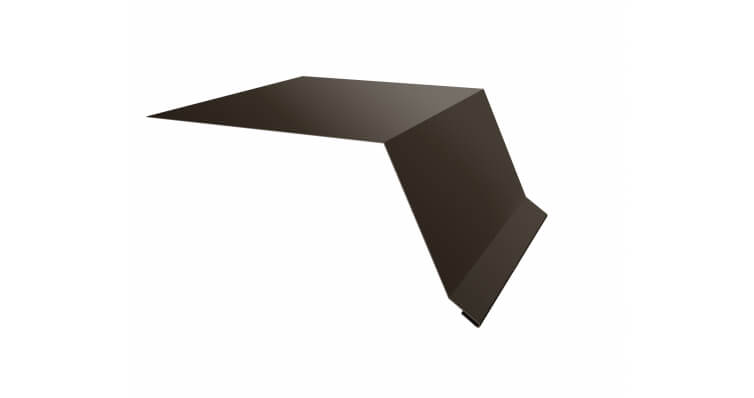 Планка капельник 100х55 0,5 Velur X RR 32 темно-коричневый (2м)
