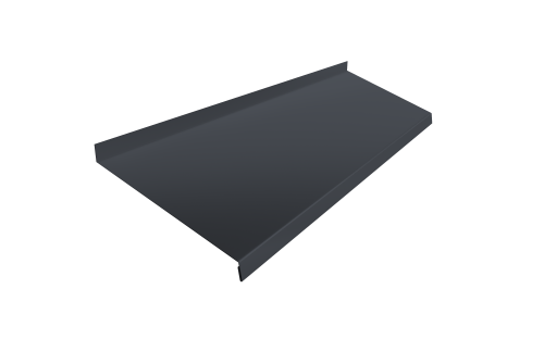 Отлив простой 250 0,5 Velur X RAL 7024 мокрый асфальт (2м)