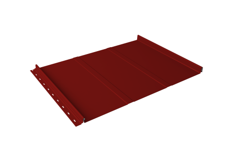 Кликфальц Line Grand Line 0.45 PE с пленкой на замках RAL 3011 коричнево-красный