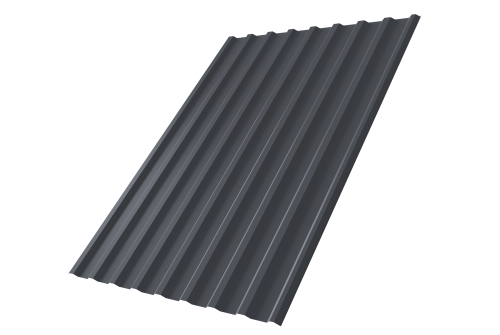 Профнастил С20R 0.45 Drap RAL 7024 мокрый асфальт