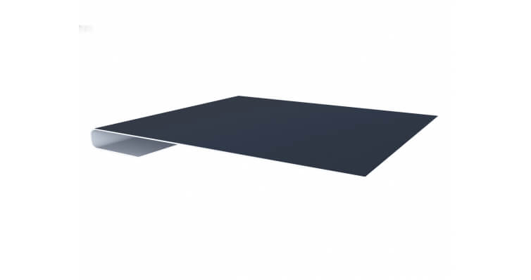 Планка завершающая простая 65мм GreenCoat Pural с пленкой RR 23 темно-серый