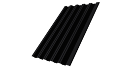 Профнастил HC35R 0,5 Rooftop Бархат RAL 9005 черный