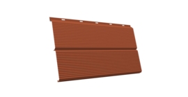 ЭкоБрус 0,345 Gofr GL 0.45 Drap с пленкой RAL 8004 терракота