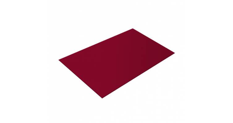Плоский лист 0,4 PE с пленкой RAL 3003 рубиново-красный
