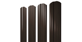 Штакетник Twin фигурный 0.45 Print Elite Coffee Wood TwinColor