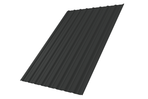 Профнастил С10A 0,5 Satin RAL 7016 антрацитово-серый