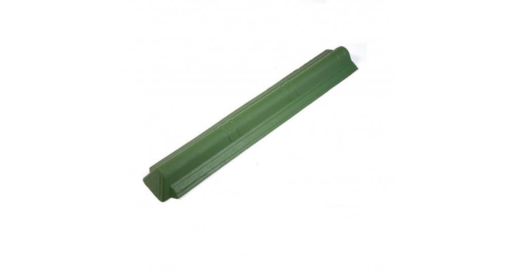 Торцевой конек Ондувилла 1060х180 мм зеленый 3D