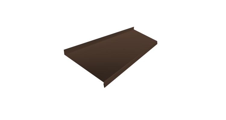 Отлив простой 250 0,45 Drap TR RAL 8017 шоколад (3м)