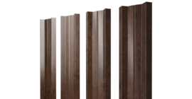 Штакетник М-образный А с прямым резом 0.45 Print Elite Antique Wood TwinColor