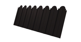 Профнастил С10A фигурный GL 0,5 Rooftop Бархат RAL 9005 черный