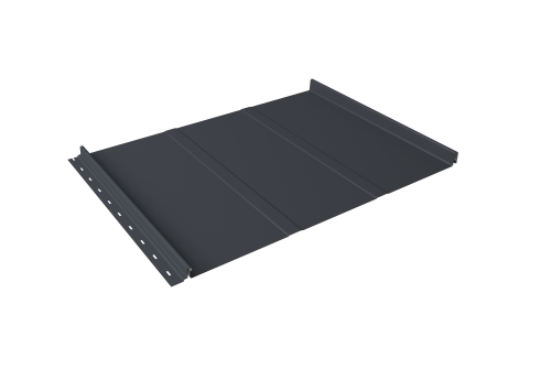 Кликфальц Line Grand Line 0.5 Satin с пленкой на замках RAL 7024 мокрый асфальт