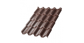 Металлочерепица Металл Профиль Монтерроса-ML NormanMP (ПЭ-01-8017-0.5)