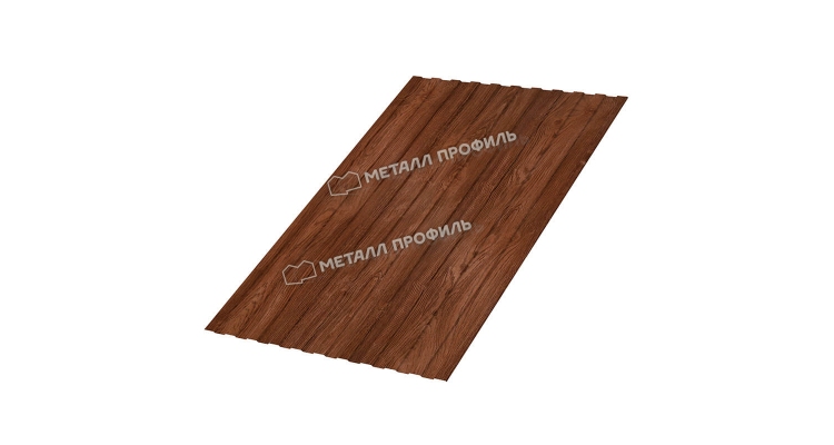 Профнастил С8 x 1150-B (ECOSTEEL-01-МореныйДуб-0,5)