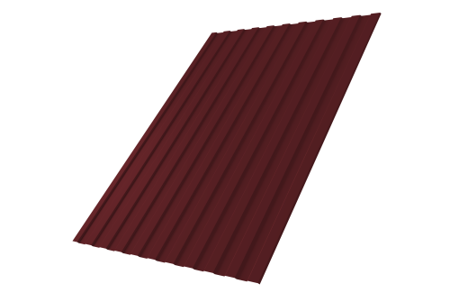 Профнастил С8А 0,4 PE RAL 3005 красное вино