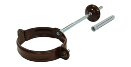 Хомут трубы PU 90 мм RAL 8017 шоколад