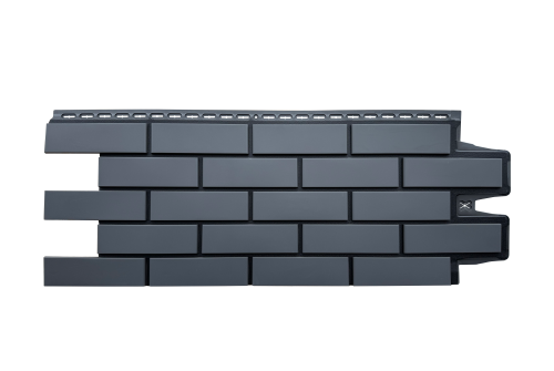 Фасадная панель GL Клинкерный кирпич Design графит со швом RAL 9005