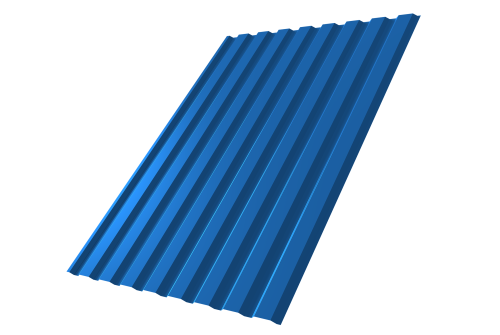 Профнастил С20А 0.4 PE RAL 5005 сигнальный синий