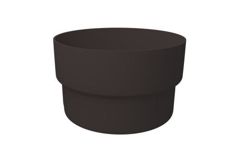 Муфта трубы соединительная ПВХ Grand Line темно-коричневая (RR32)