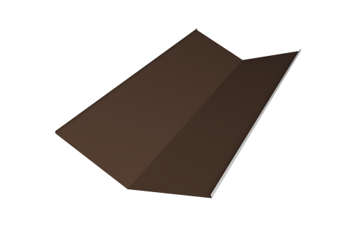 Планка ендовы нижней 300х300 0,5 PurPro с пленкой RAL 8017 шоколад (2м)