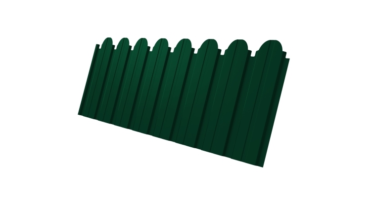 Профнастил С10B фигурный 0.5 Satin RAL 6005 зеленый мох