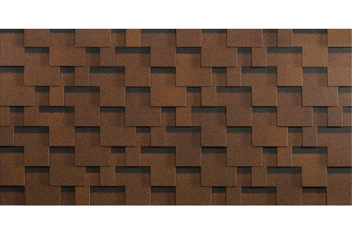 Черепица гибкая Технониколь Болеро терракота