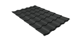 Металлочерепица кредо Grand Line 0,5 Drap RAL 7016 антрацитово-серый