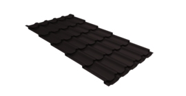 Металлочерепица квинта плюс 0,45 Drap ST RAL 9005 черный