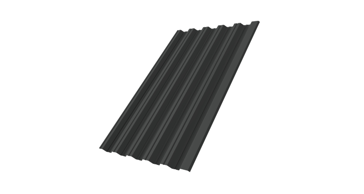 Профнастил НС35R Grand Line 0,5 PurPro Matt 275 RAL 7016 антрацитово-серый