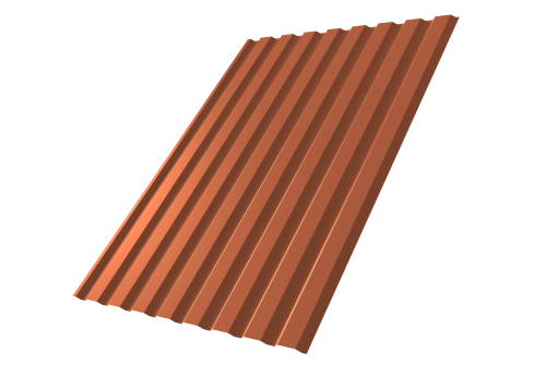 Профнастил С20A 0.45 Drap TX RAL 8004 терракота