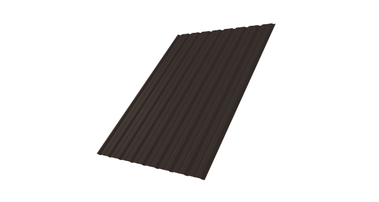 Профнастил С10B 0.45 Drap TR RR 32 темно-коричневый