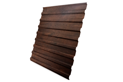 Профнастил С20B 0,45 Print-Double Premium Cherry Wood Dark F