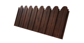 Профнастил C10B фигурный 0.45 Print-Double Premium Cherry Wood Dark F