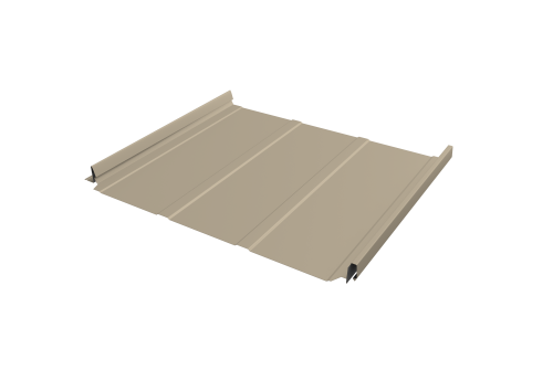 Кликфальц Pro Line Grand Line 0,45 Drap TX с пленкой на замках RAL 1015 светлая слоновая кость