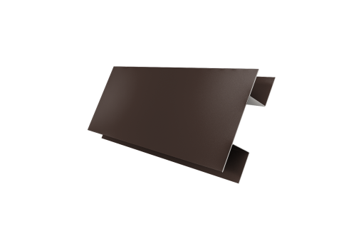 Планка H-образная Блок-хаус new 0,5 Satin Matt RAL 8017 шоколад (2м)