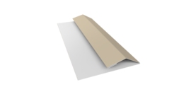 Планка финишная Блок-хаус new 0,45 Drap TX RAL 1015 светлая слоновая кость (3м)