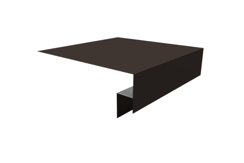 Планка околооконная сложная Блок-хаус new 200х50х27 0,45 Drap TX RR 32 темно-коричневый (2м)