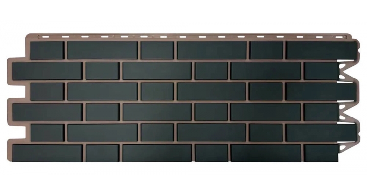 Панель Кирпич клинкерный Графитовый 1,13*0,42 м (уп-ка 10 шт.)
