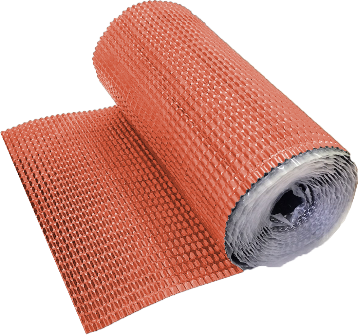 Лента для примыкания гофрированная алюминиевая Optima кирпичная, 280 мм, 5м