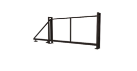 Ворота откатные Жалюзи Texas 2.0х4.0 RR 32 без заполнения (ламель 150 мм)