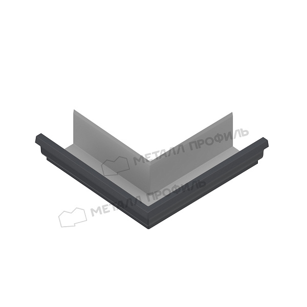 Угол желоба наружный Металл Профиль БЮДЖЕТ 120х86 RAL 7024