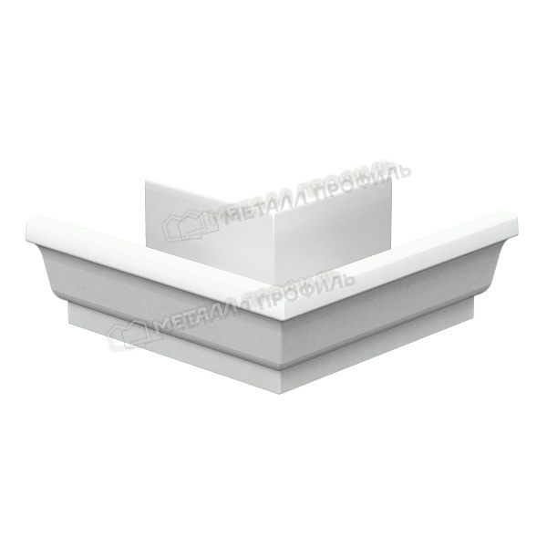 Угол желоба наружный Металл Профиль БЮДЖЕТ 120х86 RAL 9003