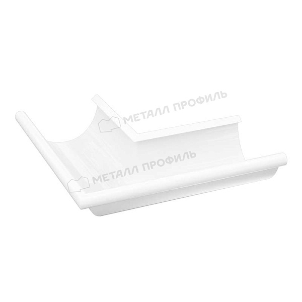 Угол желоба наружный Металл Профиль GS lite D125х90 градусов RAL 9003