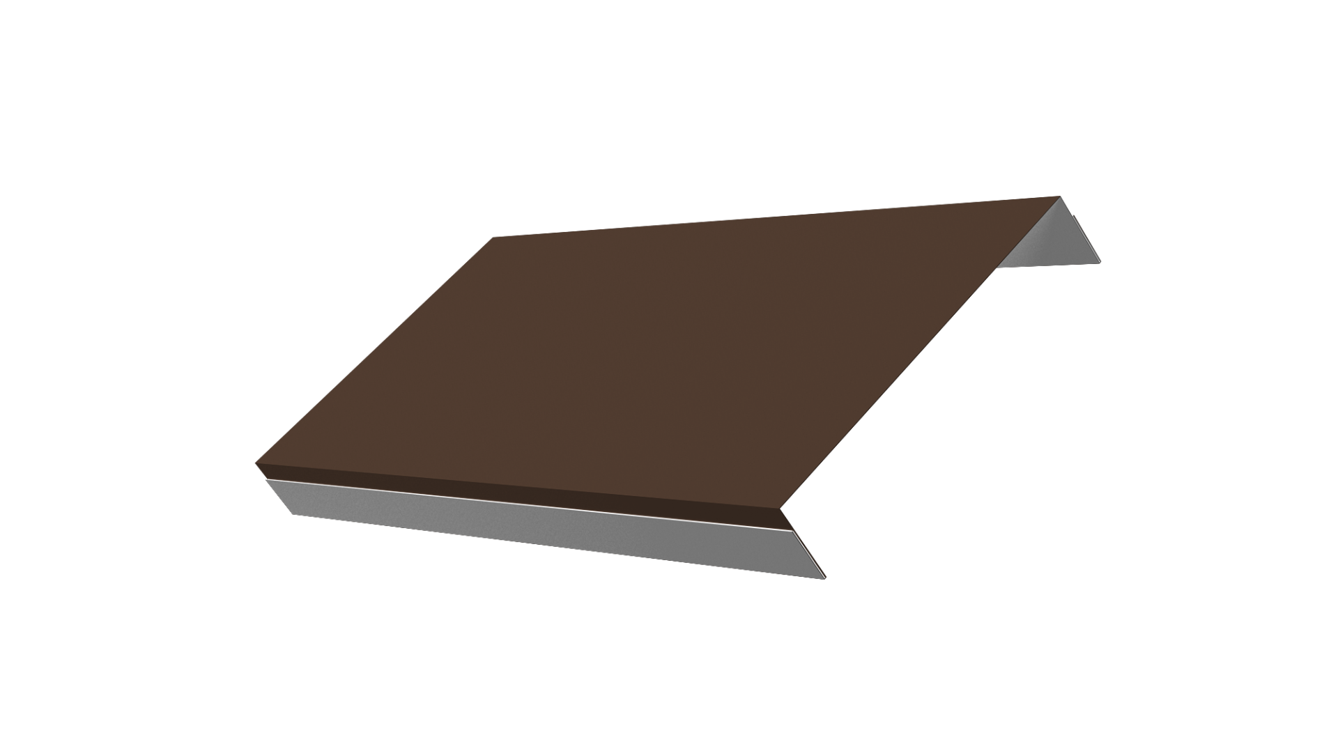 Ламель обратная 125 забора жалюзи Texas 0.5 Satin с пленкой RAL 8017 шоколад