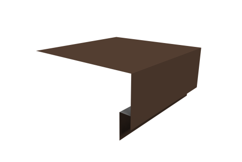 Планка околооконная сложная Экобрус Grand Line 250х75х25 0,45 PE с пленкой RAL 8017 шоколад (3м)