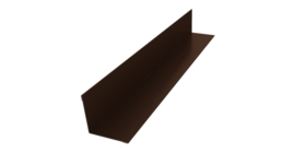 Угол внутренний 50х50 0,5 Satin с пленкой RAL 8017 шоколад (3м)