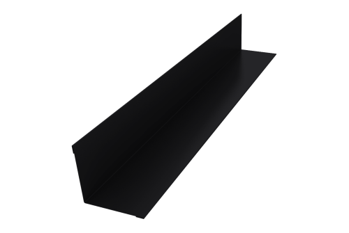 Угол внутренний 30х30 0,45 PE с пленкой RAL 9005 черный (3м)