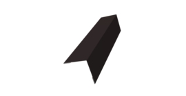 Угол внешний 50х50 0,5 Satin с пленкой RAL 9005 черный (2м)