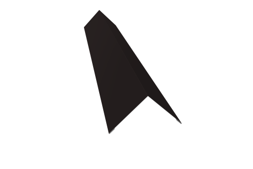 Угол внешний 110х110 0,45 PE с пленкой RAL 9005 черный (3м)