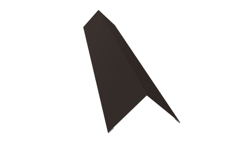 Угол внешний 110х110 0,45 PE с пленкой RR 32 темно-коричневый (2м)