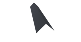 Угол внешний 110х110 0,45 Drap TR RAL 7024 мокрый асфальт (3м)